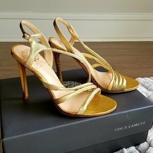 Stunning Golden VC leather  Heels